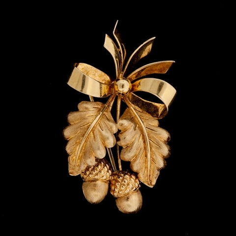 18KT Tiffany & Co. Acorn Brooch