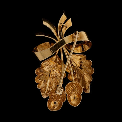 18KT Tiffany & Co. Acorn Brooch