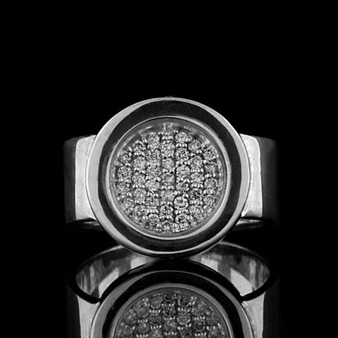 18KT Circle Diamond Ring