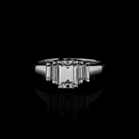 1.31ct tw Emerald Cut Diamond Ring