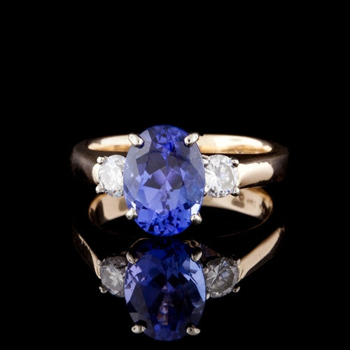 2.5ct Tanzanite & Diamond Ring