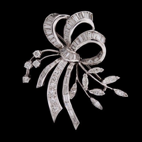 14KT Diamond Spray Brooch