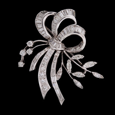 14KT Diamond Spray Brooch