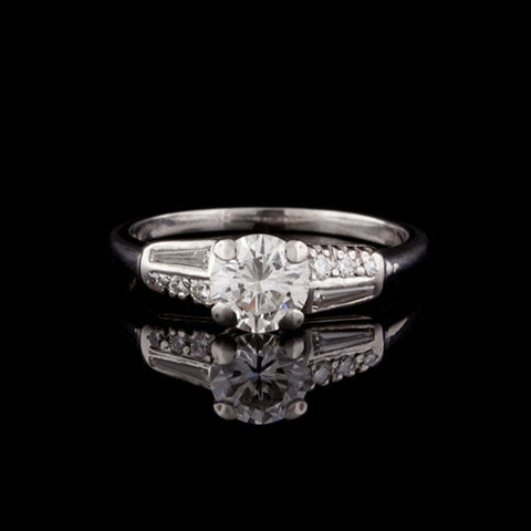 0.97ct tw Round Brilliant Cut Diamond Ring