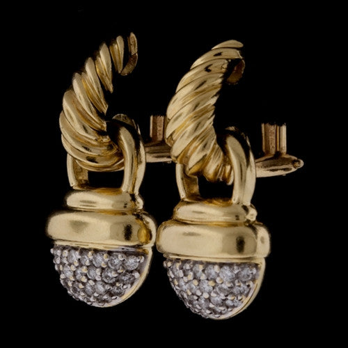 David Yurman 18KT Diamond Earrings
