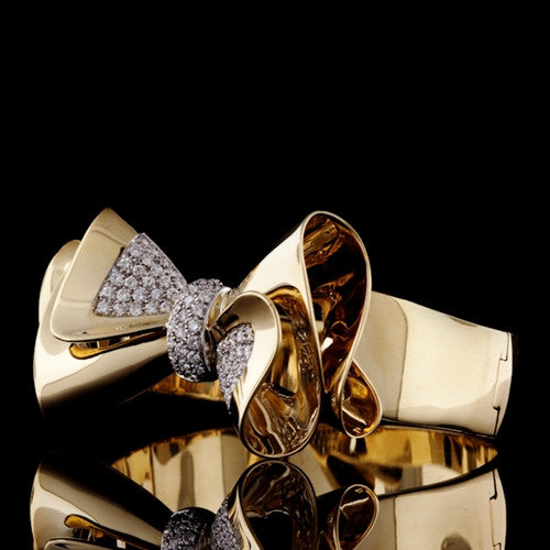 Vintage Nardi Bow Diamond Bracelet