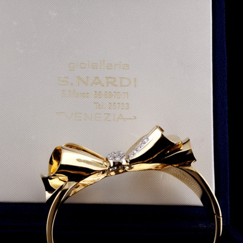Vintage Nardi Bow Diamond Bracelet