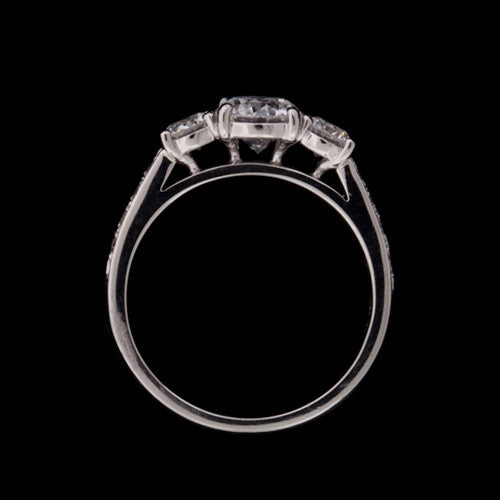 1.60ct tw Round GIA Diamond Plat. Ring