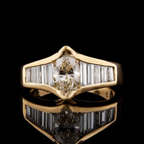 2.32ct tw Marquise Diamond Ring