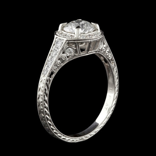1.23ct tw European Cut Diamond Ring