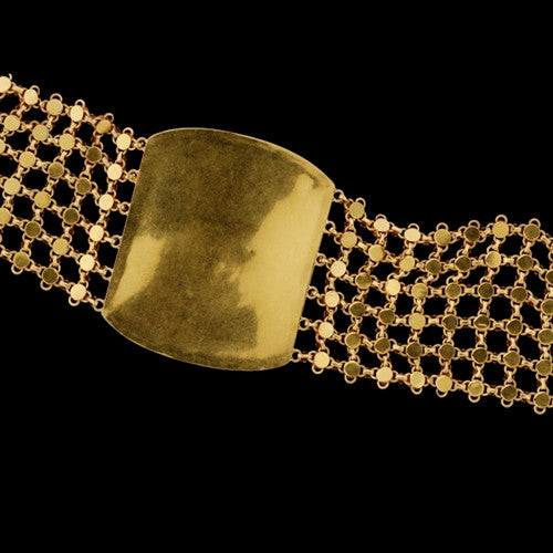 21Kt Gold & Emerald Bracelet