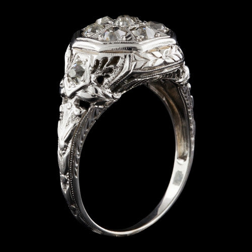 0.70ct tw Old Mine Diamond Ring