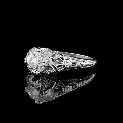 1.46ct European Cut Diamond Ring