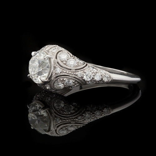 2.04ct tw European Cut Diamond Ring