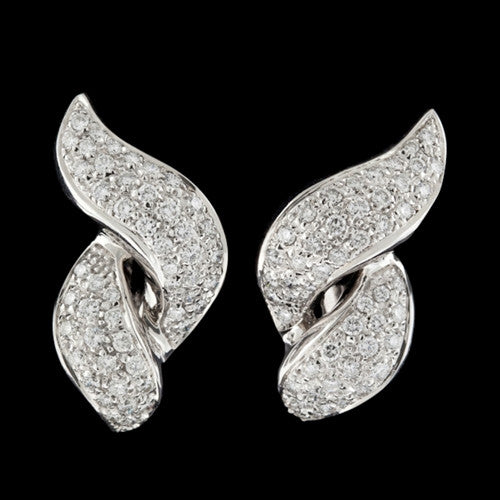 2.0cts tw Diamond Twist Earrings