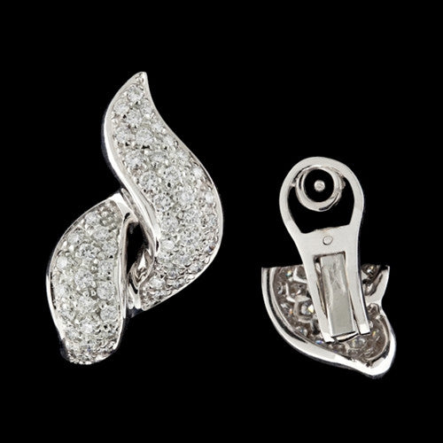 2.0cts tw Diamond Twist Earrings