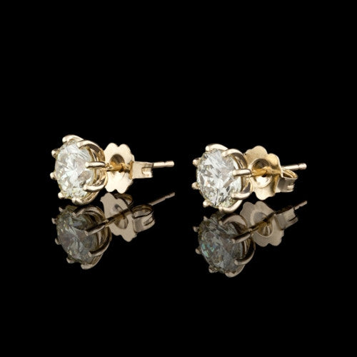 2.02ct tw Round Diamond Studs