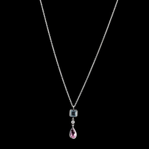 Tiffany & Co. Colored Stone & Diamond Necklace