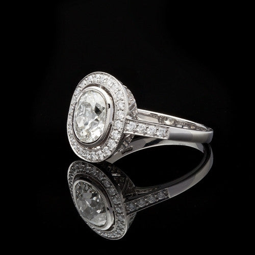 2.17ct tw Old Mine Cut GIA Diamond Ring