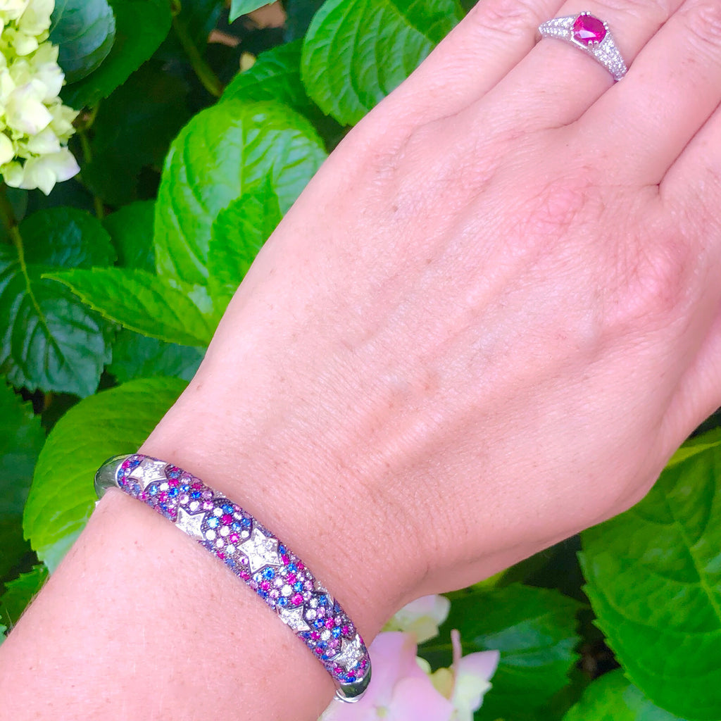 GIA Natural Unheated Ruby in Custom French Platinum Diamond Mounting