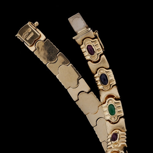 Multi-Colored Stone Bracelet