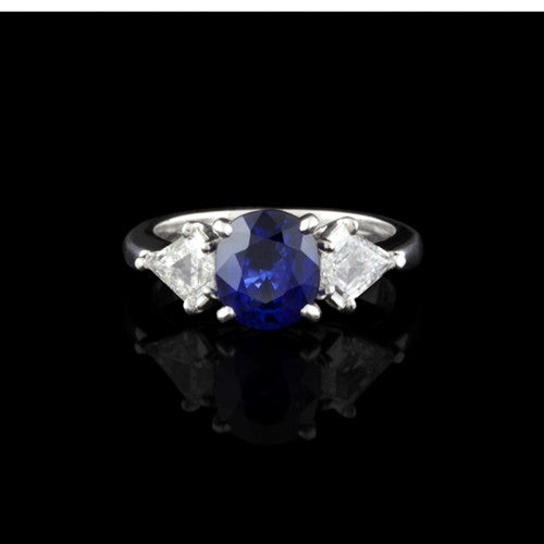 2.35ct Sapphire & Diamond Ring