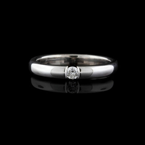 Solitaire Diamond Band Ring