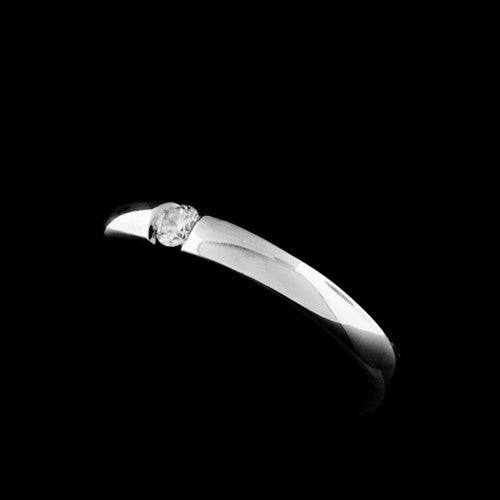 Solitaire Diamond Band Ring