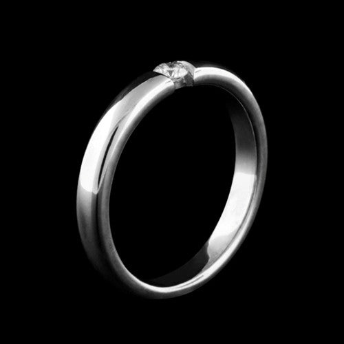 Solitaire Diamond Band Ring