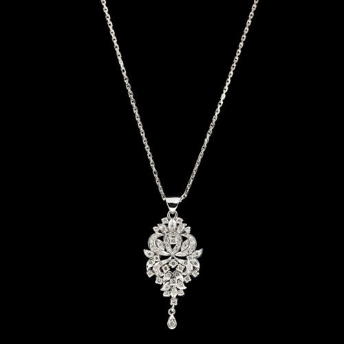 1ct tw Diamond Chandelier Necklace
