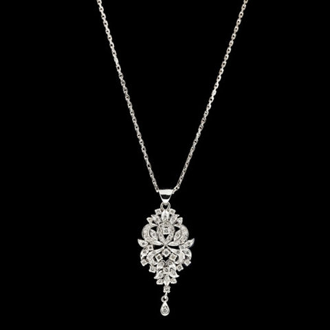 1ct tw Diamond Chandelier Necklace