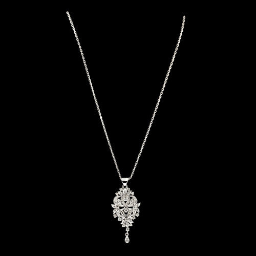 1ct tw Diamond Chandelier Necklace
