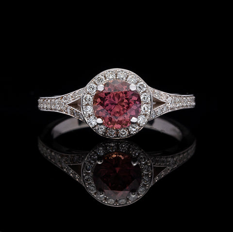 GIA 1.08-ct. Unheated Sapphire & Diamond Ring