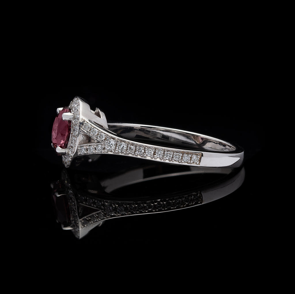 GIA 1.08-ct. Unheated Sapphire & Diamond Ring