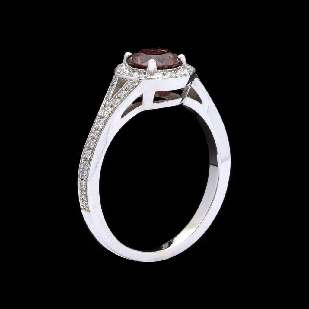 GIA 1.08-ct. Unheated Sapphire & Diamond Ring