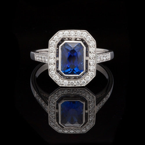 1.44ct Sapphire & Diamond Ring