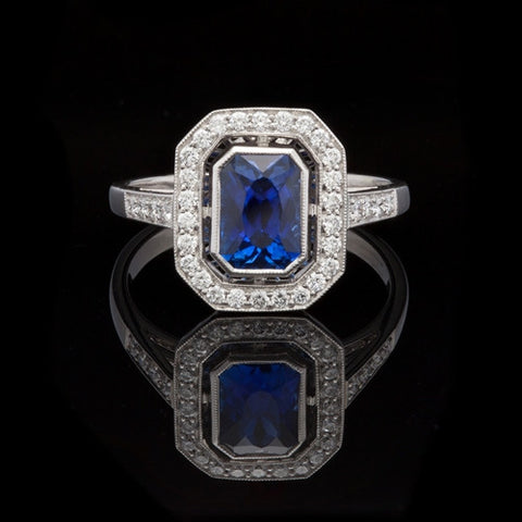 1.44ct Sapphire & Diamond Ring