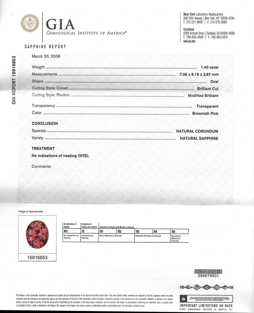 Custom Platinum Ring Featuring 1.40 carat GIA Unheated Sapphire