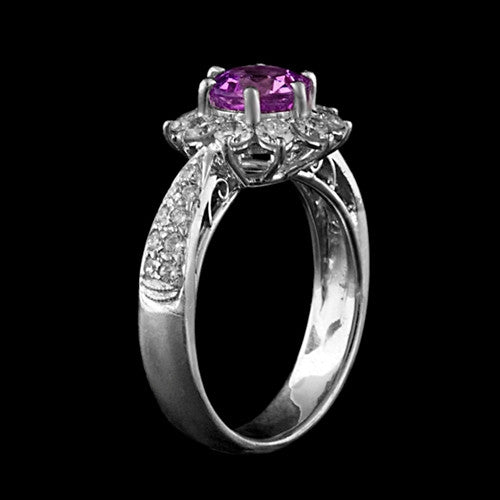 1.42ct Pink Sapphire & Diamond Ring