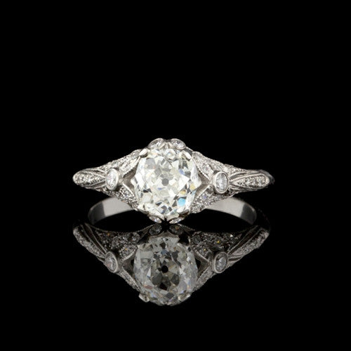 1.48ct tw Old Mine GIA Diamond Ring