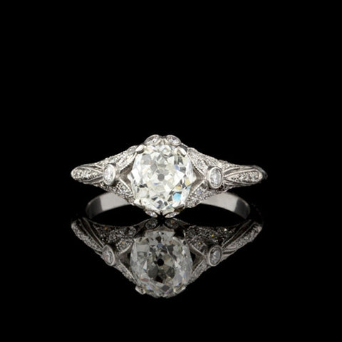 1.48ct tw Old Mine GIA Diamond Ring