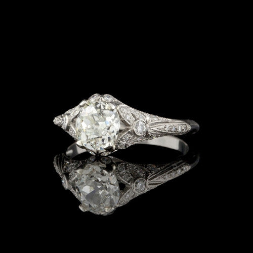 1.48ct tw Old Mine GIA Diamond Ring