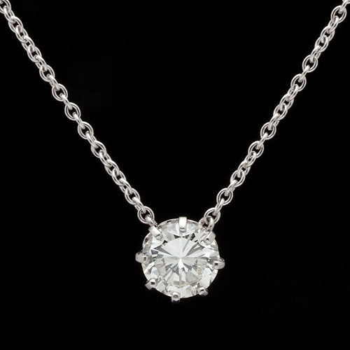 1.39ct Solitaire Diamond Necklace