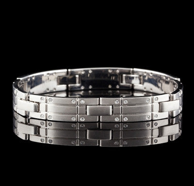 Tiffany & Co. 18Kt Diamond Link Bracelet