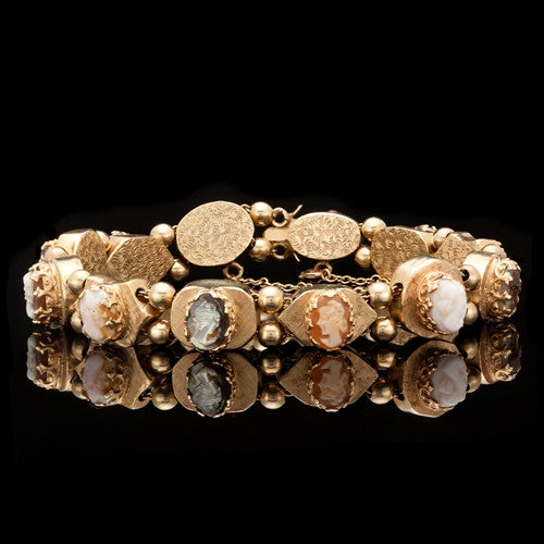 Vintage 14Kt Cameo Bracelet