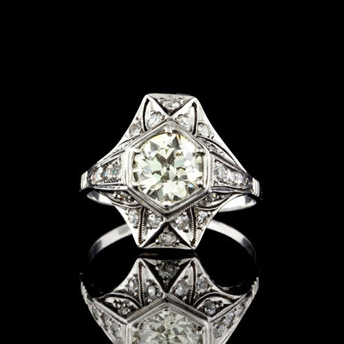 2.12ct tw Round GIA Diamond Ring