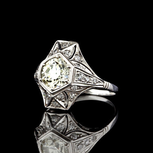 2.12ct tw Round GIA Diamond Ring