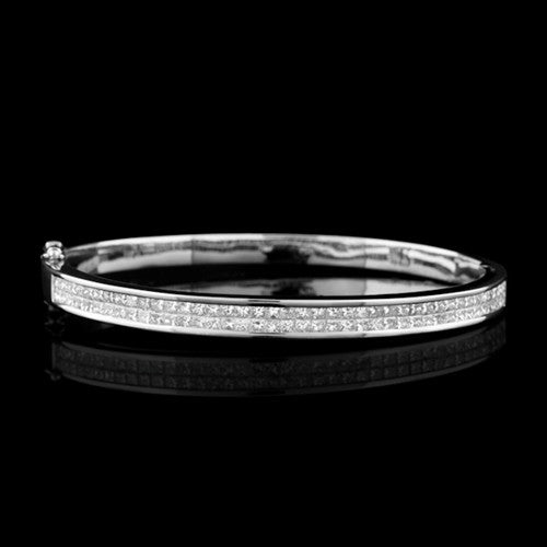2.40ct tw Diamond Bangle Bracelet