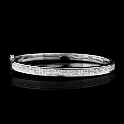 2.40ct tw Diamond Bangle Bracelet