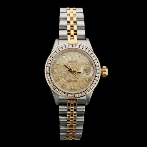 Rolex Datejust SS/18Kt Ladies Diamond Watch